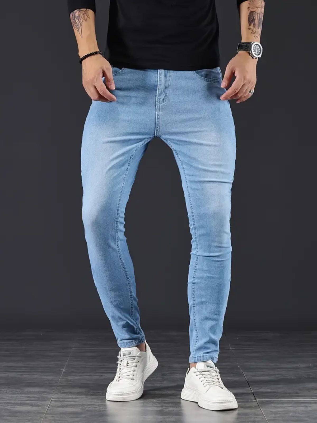 Imagem principal Calça Jeans Masculina Alpha Street Wear Basica e Confortavel Ideal Dia a Dia Alpha Street Wear azul/jeans azul