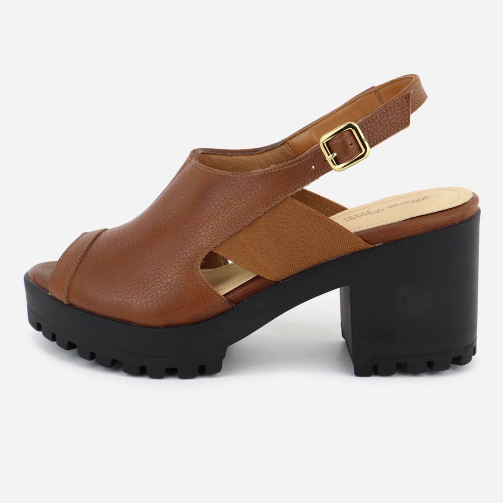 Imagem principal Tamanco Casual Maria Paula Couro Tratorado MARIA PAULA marrom