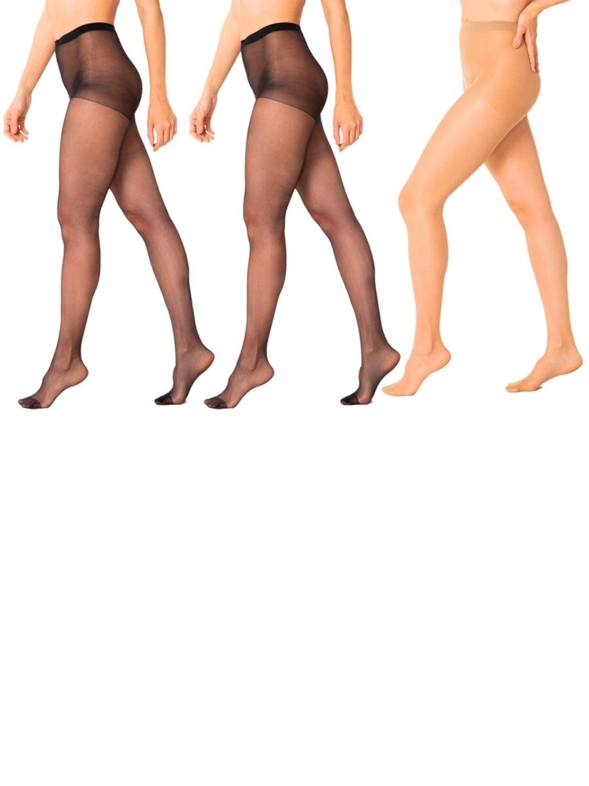 Imagem principal Kit com 3 Meias Calças Fio 15 Adherence Trifil 6394 TRIFIL preto