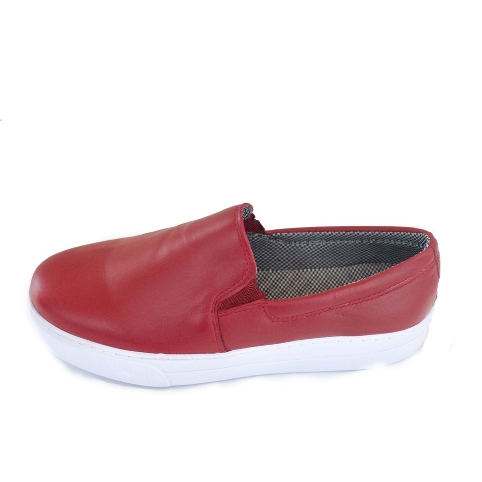 Imagem principal Tênis Feminino Slip On em Couro Spinelli vermelho