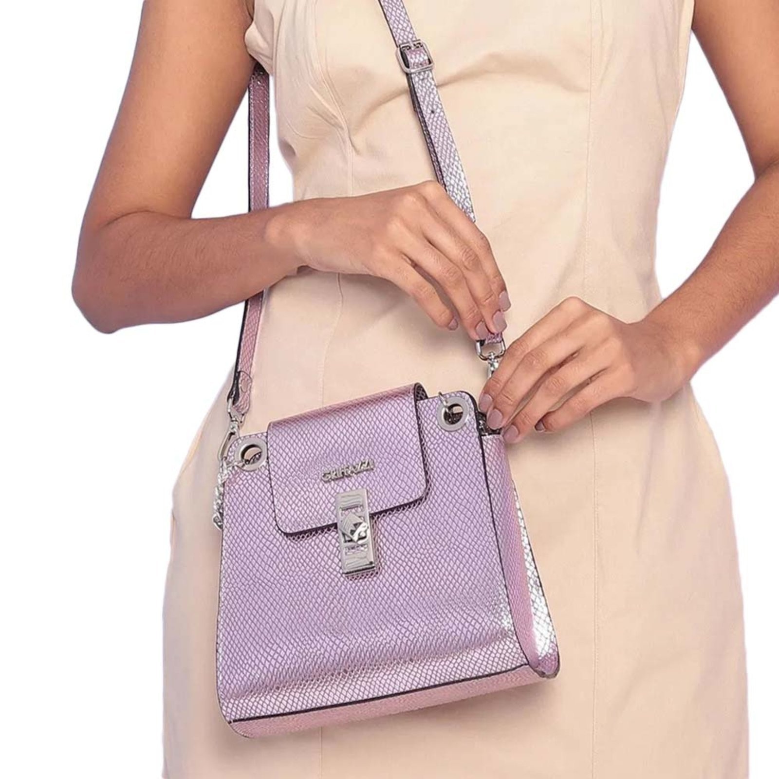 Imagem principal Bolsa de Couro Griffazzi Lilás Griffazzi multicolorido