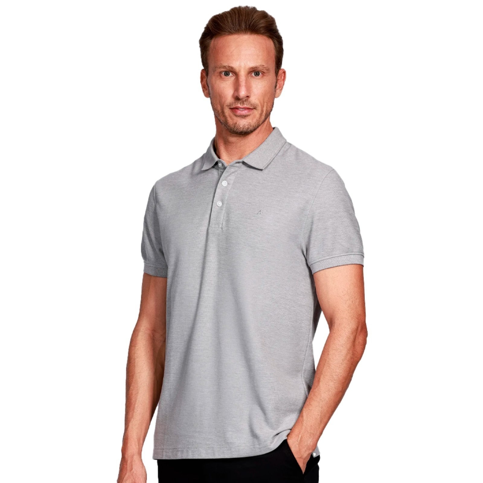 Imagem principal Camisa Polo Aramis Basic Piquet Ve25 Mescla Masculino Aramis cinza