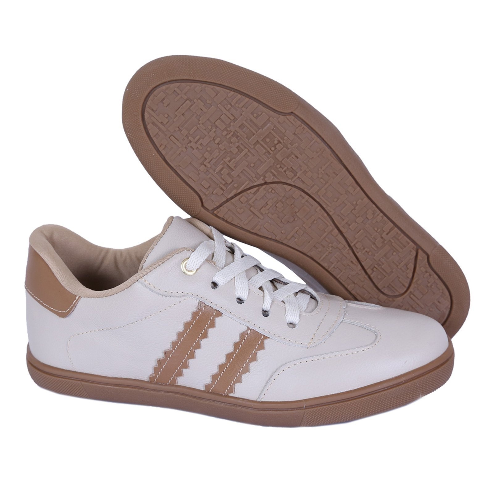 Imagem principal Tênis Feminino em Couro Casual Retrô Estiloso Off White ROMEU E JULIETA SHOES off-white white