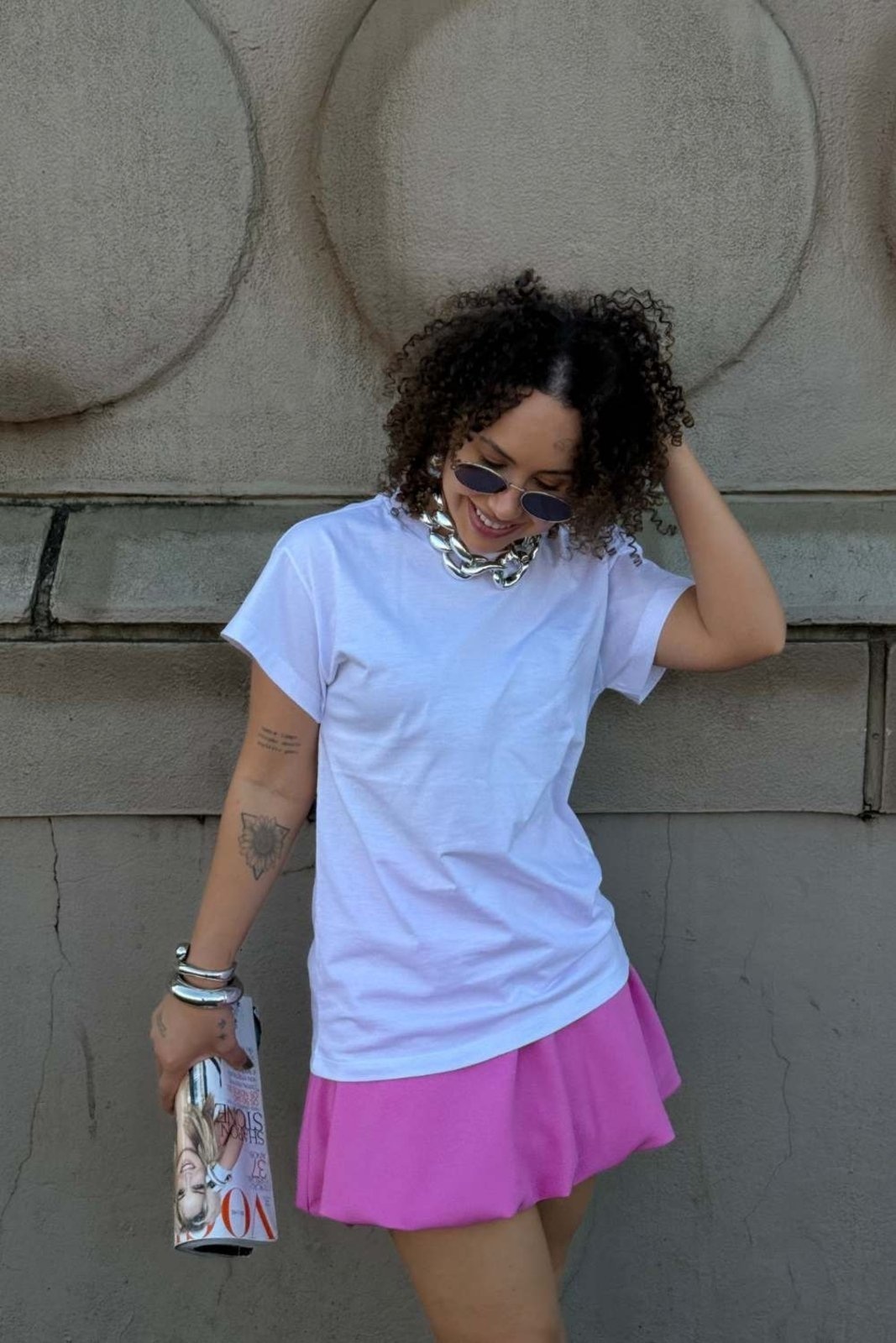 Imagem principal Saia Vanibele Balonê Chiclete Vanibele rosa