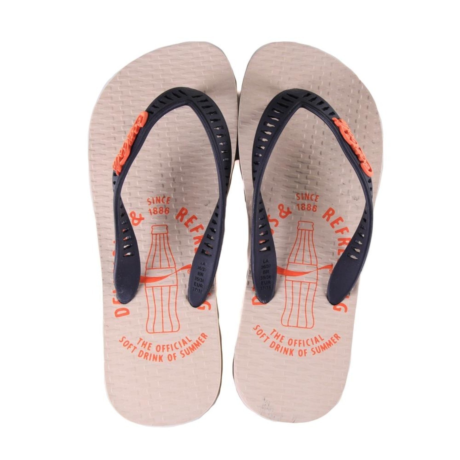 Imagem principal Chinelo Coca-Cola Cc4505 Off White Preto Incolor Coca-Cola incolor white