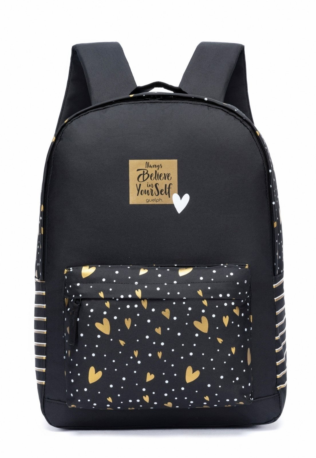 Imagem principal Mochila Feminina Guelph Preta Espaçosa Reforçada GUELPH preto