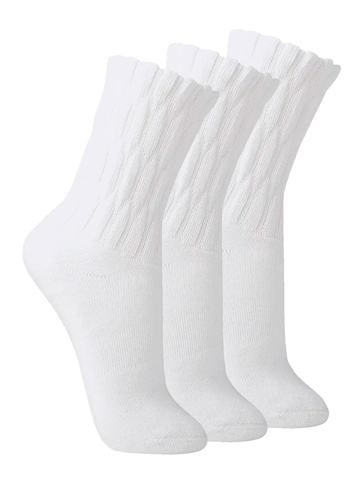 Imagem principal Kit com 3 Pares de Meias Aeróbica Lupo Lupo branco