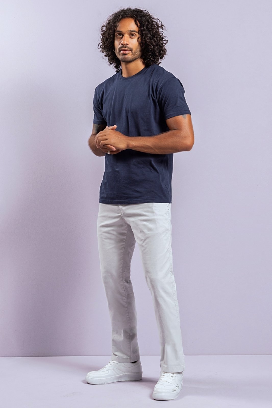 Imagem principal Calça Sarja Masculina - Sport Fino - Black Jeans - Gelo Black Jeans branco black