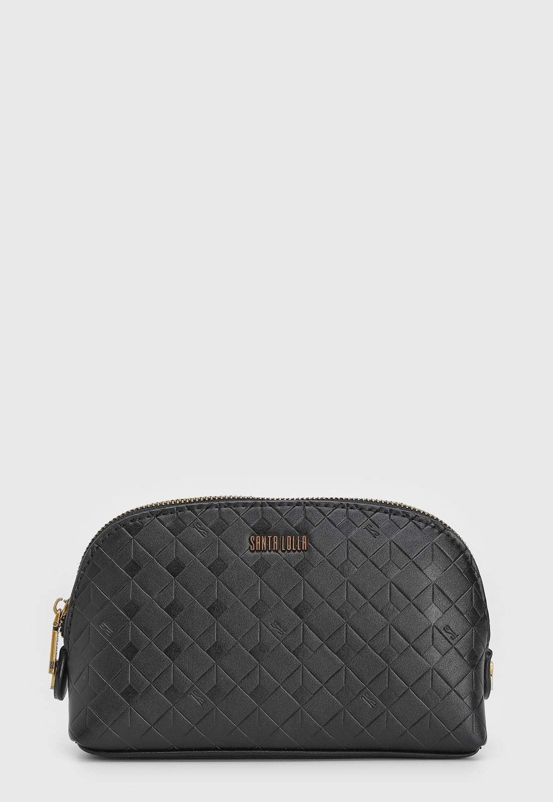 Imagem principal Necessaire Feminina Santa Lolla Texturizada Preta Santa Lolla preto