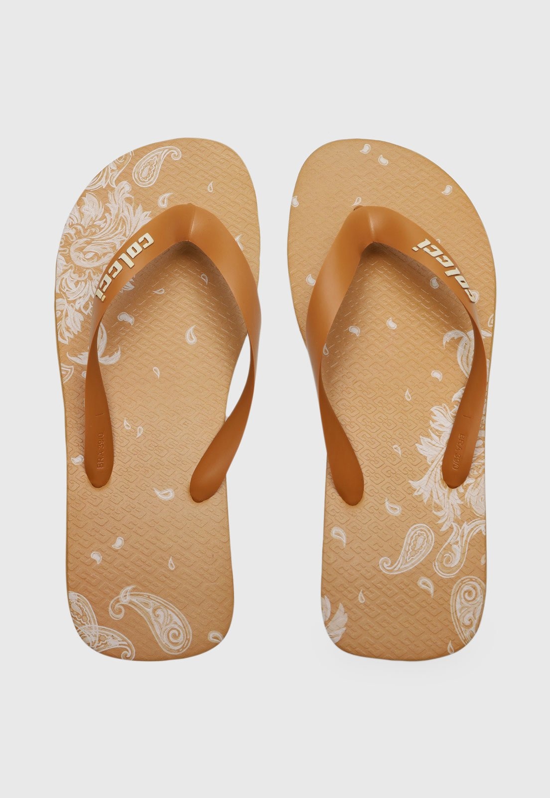 Imagem principal Chinelo Masculino Colcci Estampa Paisley Colcci caramelo