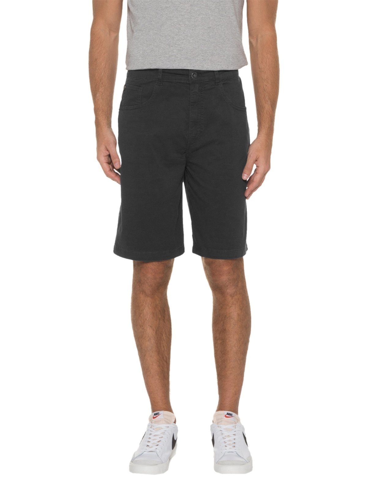 Imagem principal Bermuda Ellus Sarja Masculina Color Canvas Rock 5 Pockets Preta Ellus preto