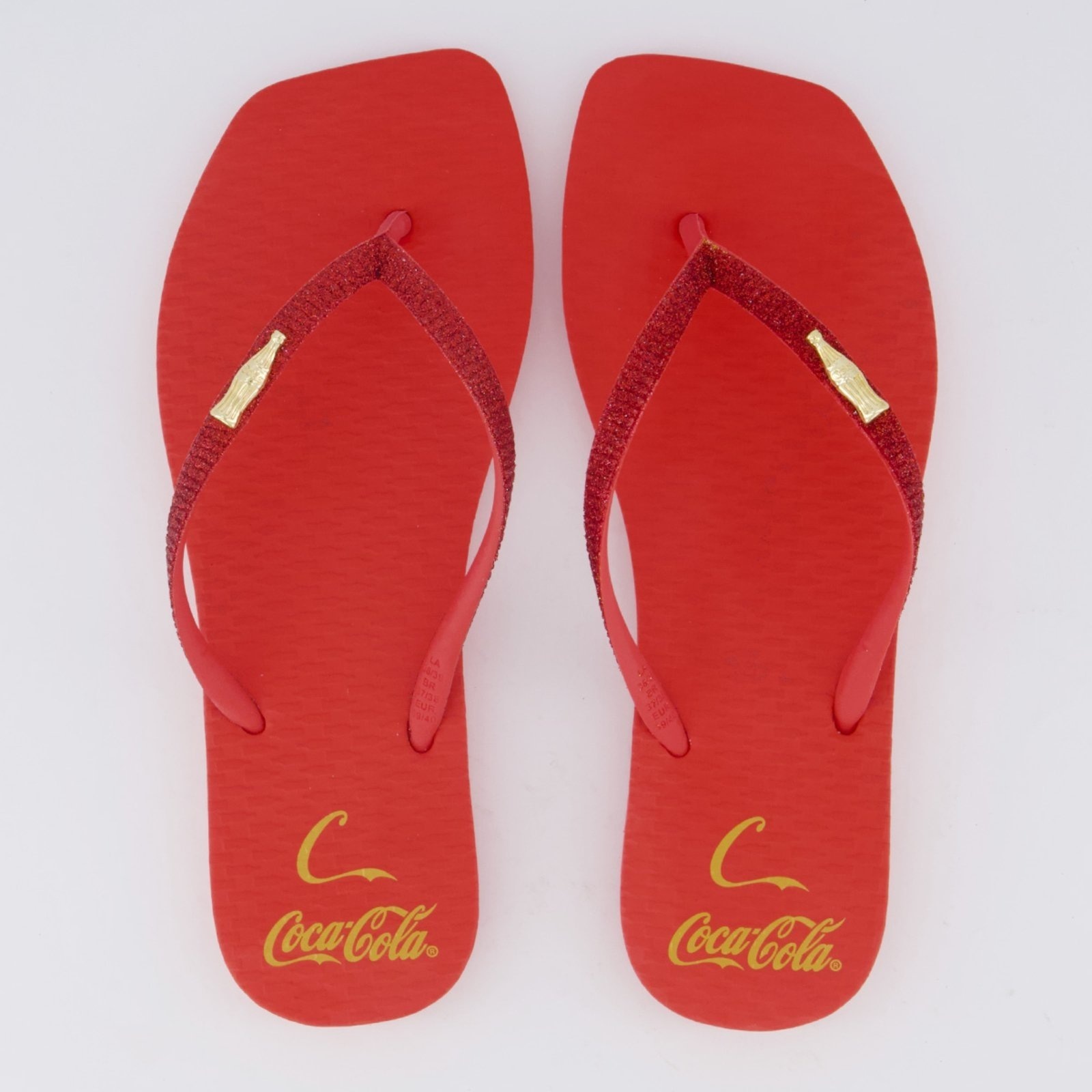Imagem principal Chinelo Coca Cola Square C Gold Feminino Vermelho Coca-Cola vermelho gold