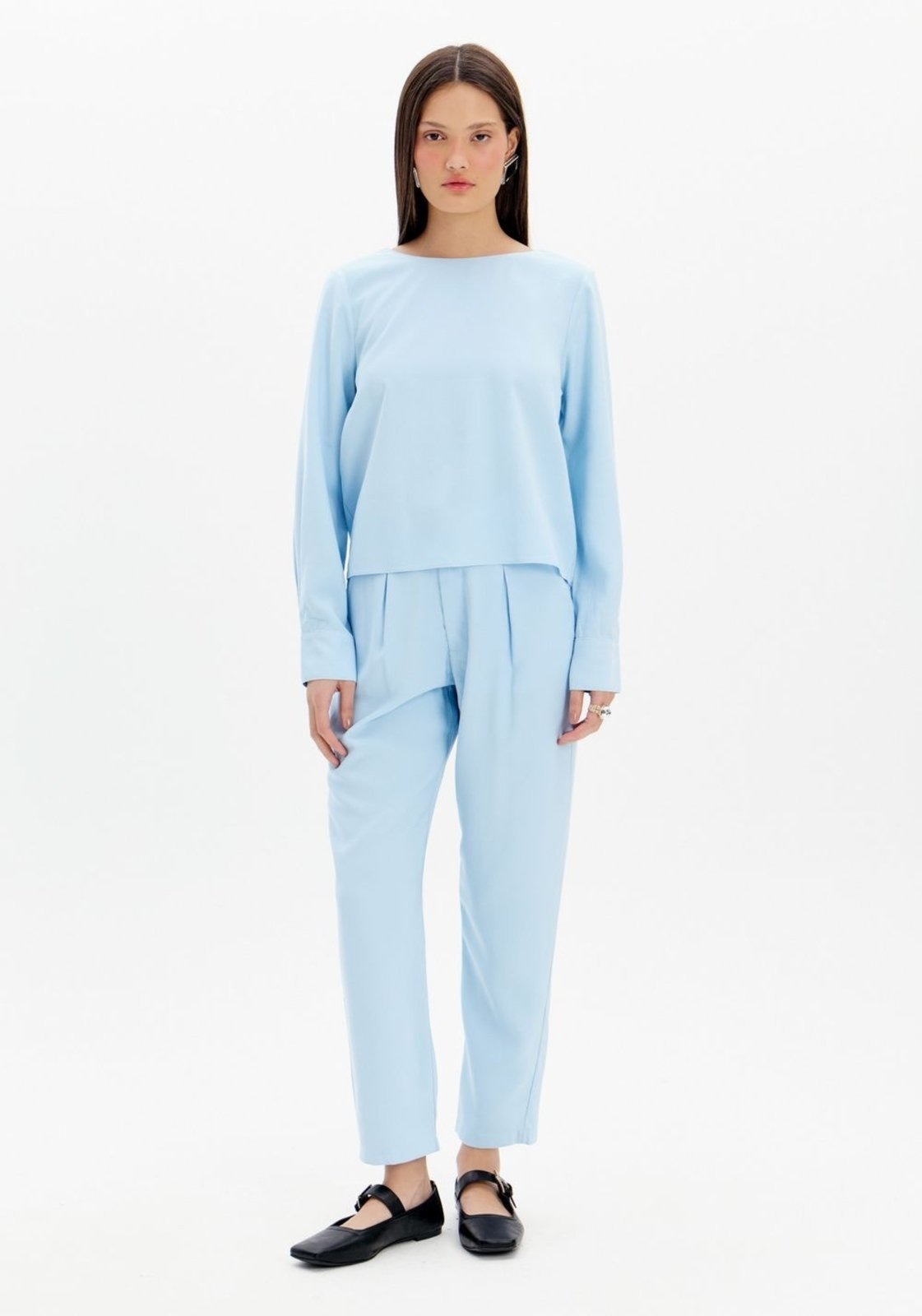 Imagem principal Calça Baggy Cintura Alta My Favorite Things azul