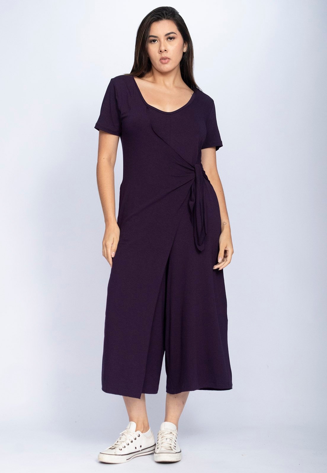 Imagem principal Macacão CabanaFree Piatã Pantacourt Malha com Manga Curta Marinho Cabanafree azul