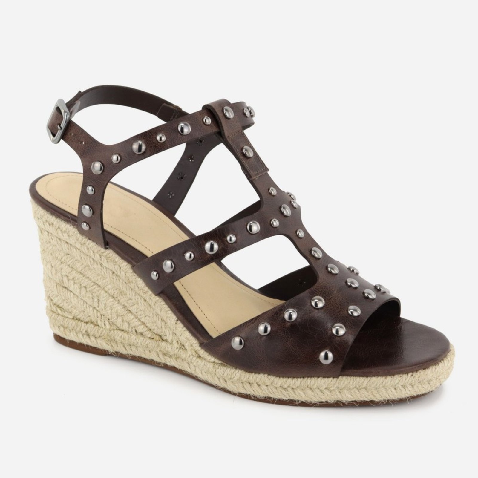 Imagem principal Tamanco Feminino Couro Maria Paula Corda Hotfix MARIA PAULA café