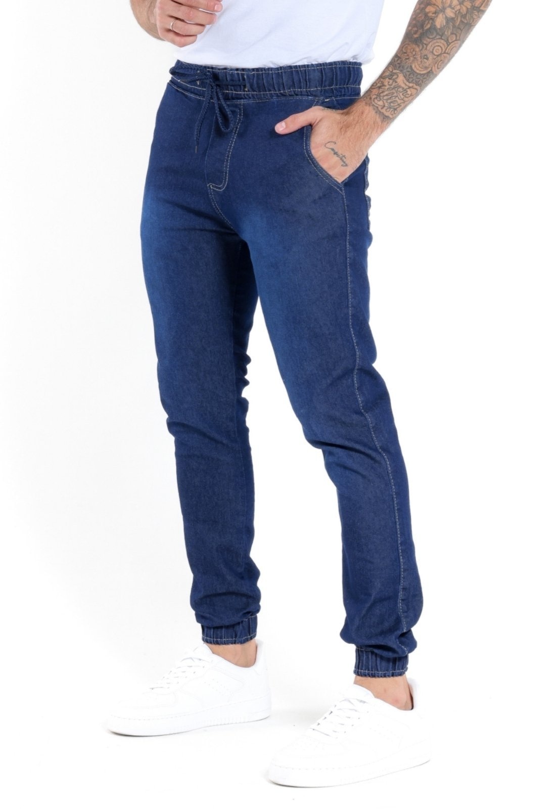 Imagem principal Calça Jogger Sarja Masculina Daze Modas Escura Daze Modas azul