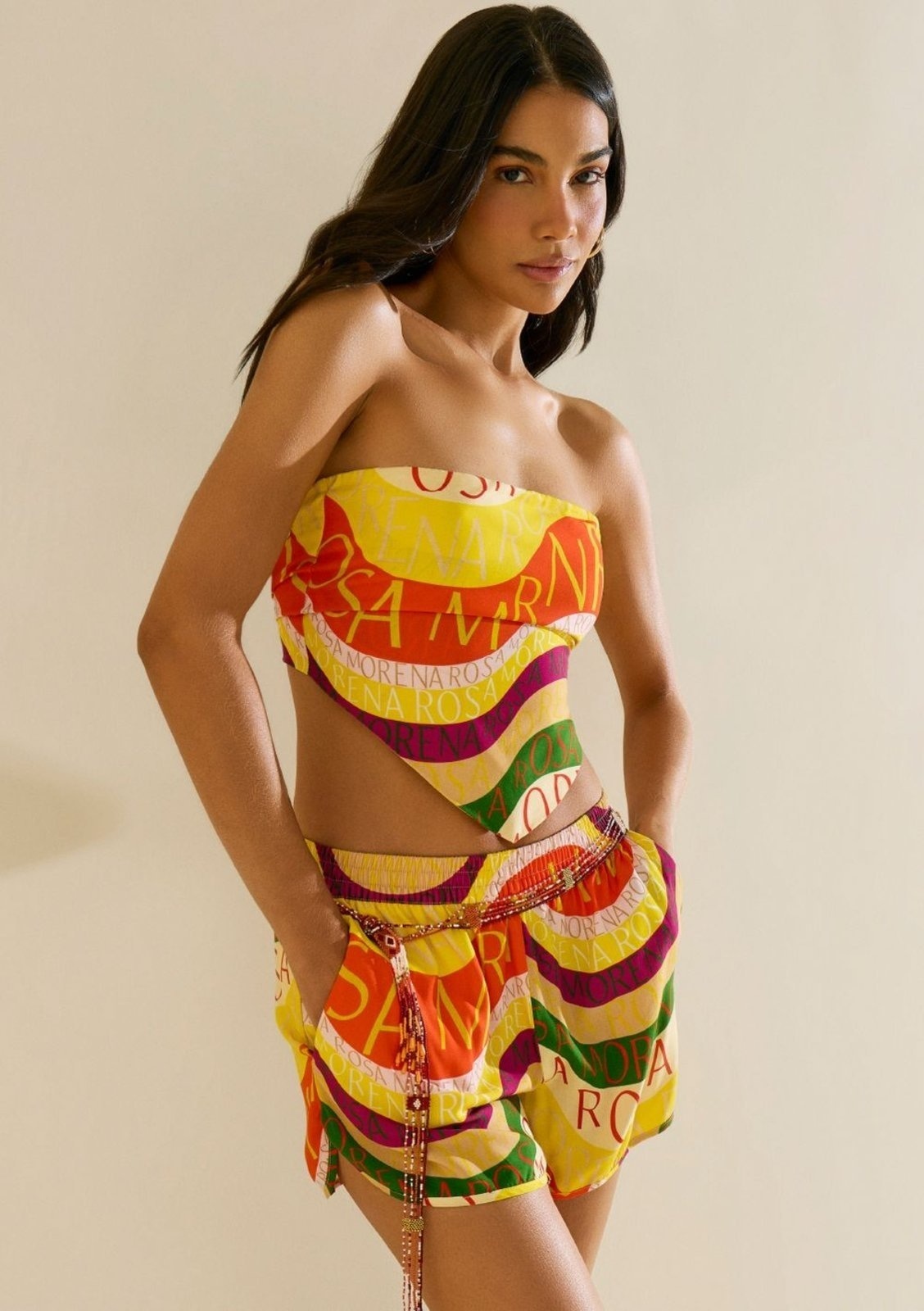 Imagem principal Lenço Morena Rosa Pequeno Amarelo Morena Rosa amarelo rosa