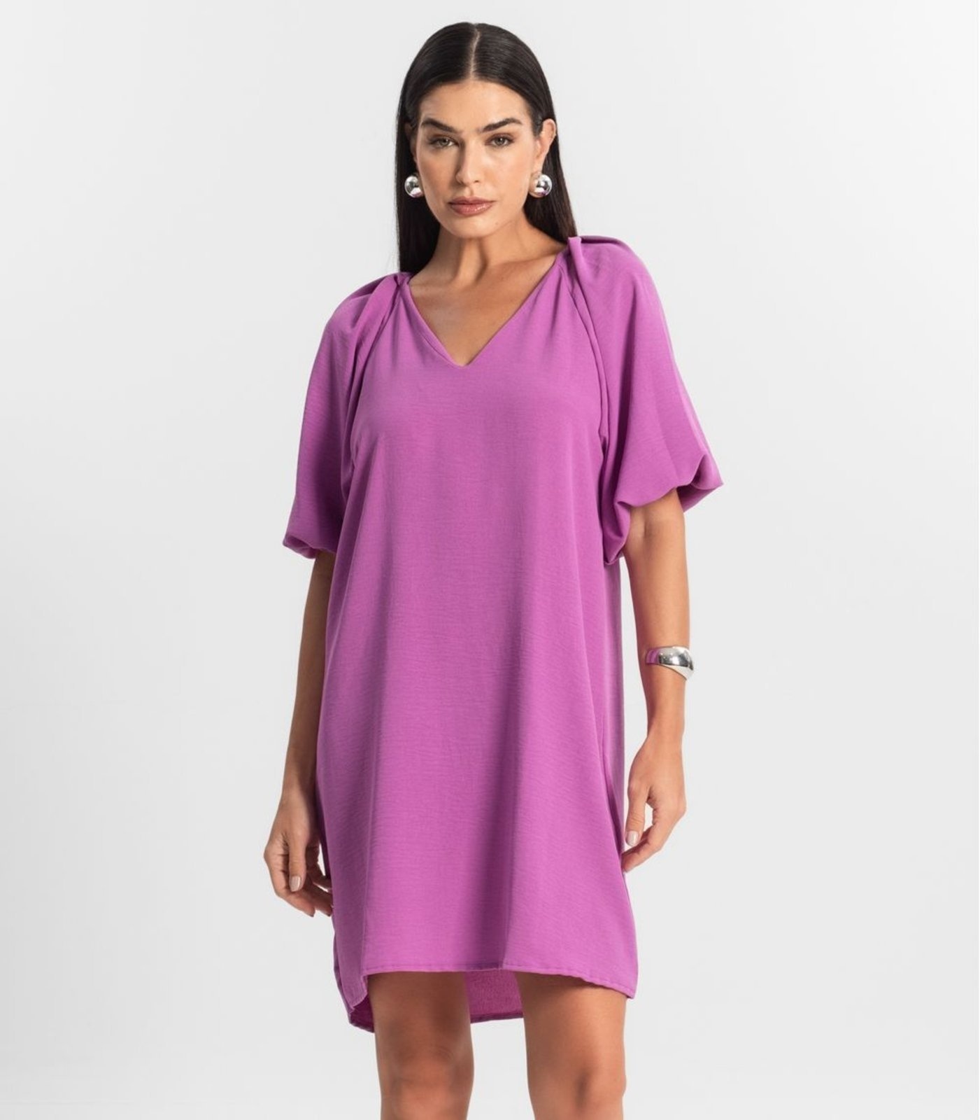 Imagem principal Vestido Feminino Liso Rovitex Rovitex roxo