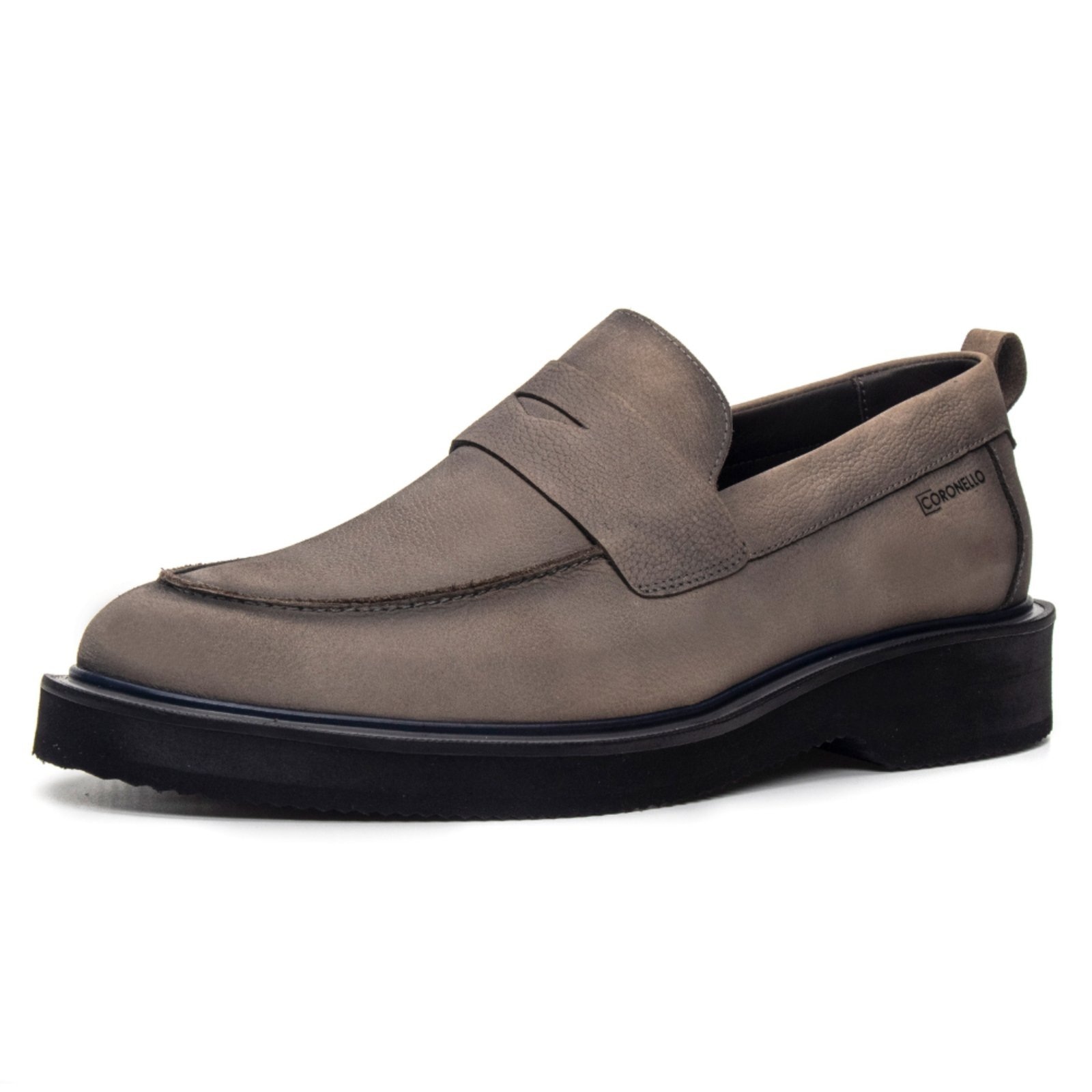 Imagem principal Loafer Masculino Louis Em Couro Selaria Cimento Coronello cinza