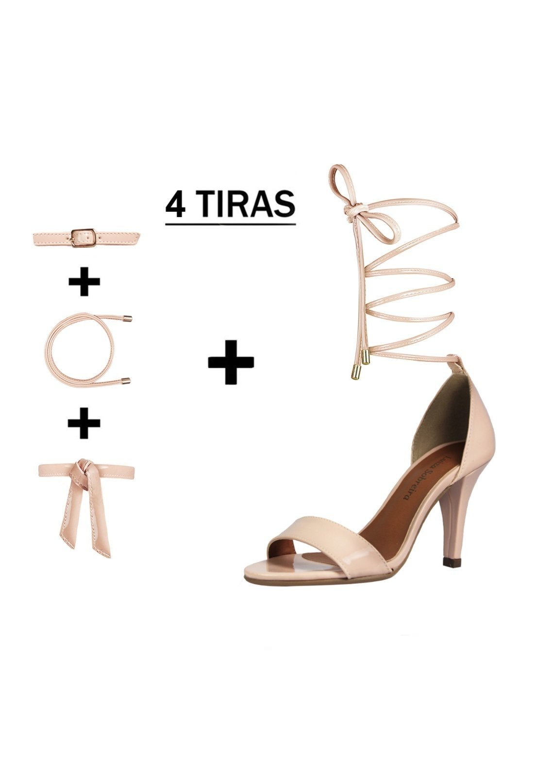 Imagem principal Sandália Troca Tira Salto Alto Fino Luiza Sobreira Verniz Mod. 2213-2 Luiza Sobreira nude