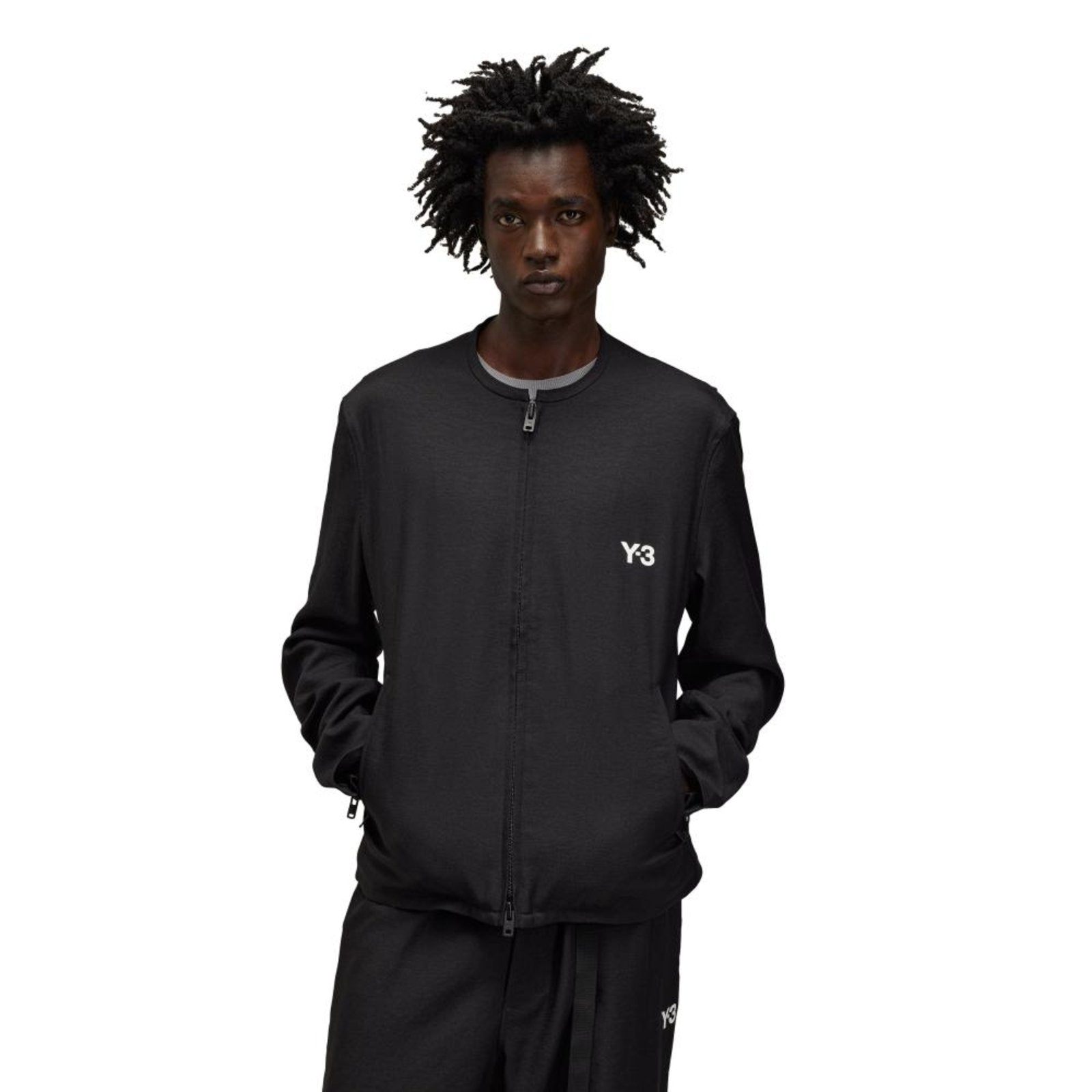 Imagem principal Jaqueta Y-3 Malha Elástica Três Listras adidas Originals adidas Originals preto