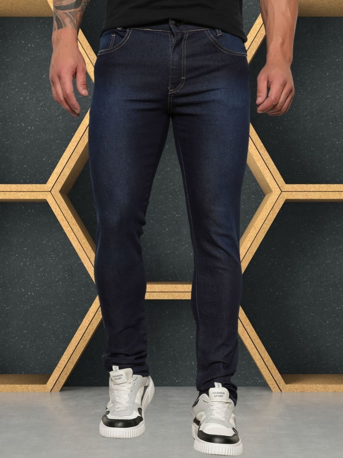 Imagem principal Calça Jeans Skinny Pentagono Masculina Escuro I CKF Wear azul