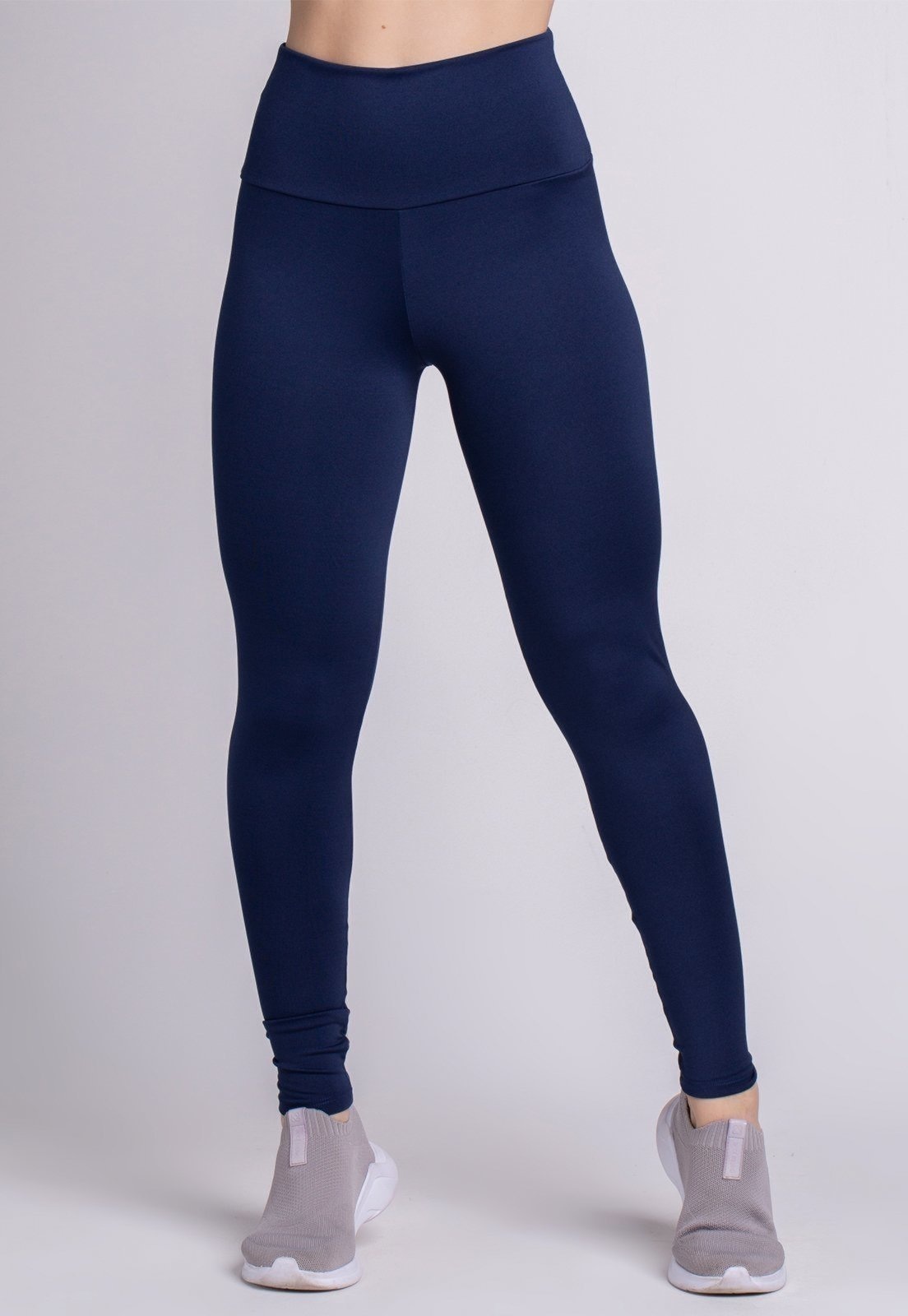 Imagem principal Calça Legging WLS Modas Suplex Cós Alto Lisa WLS Modas azul marinho