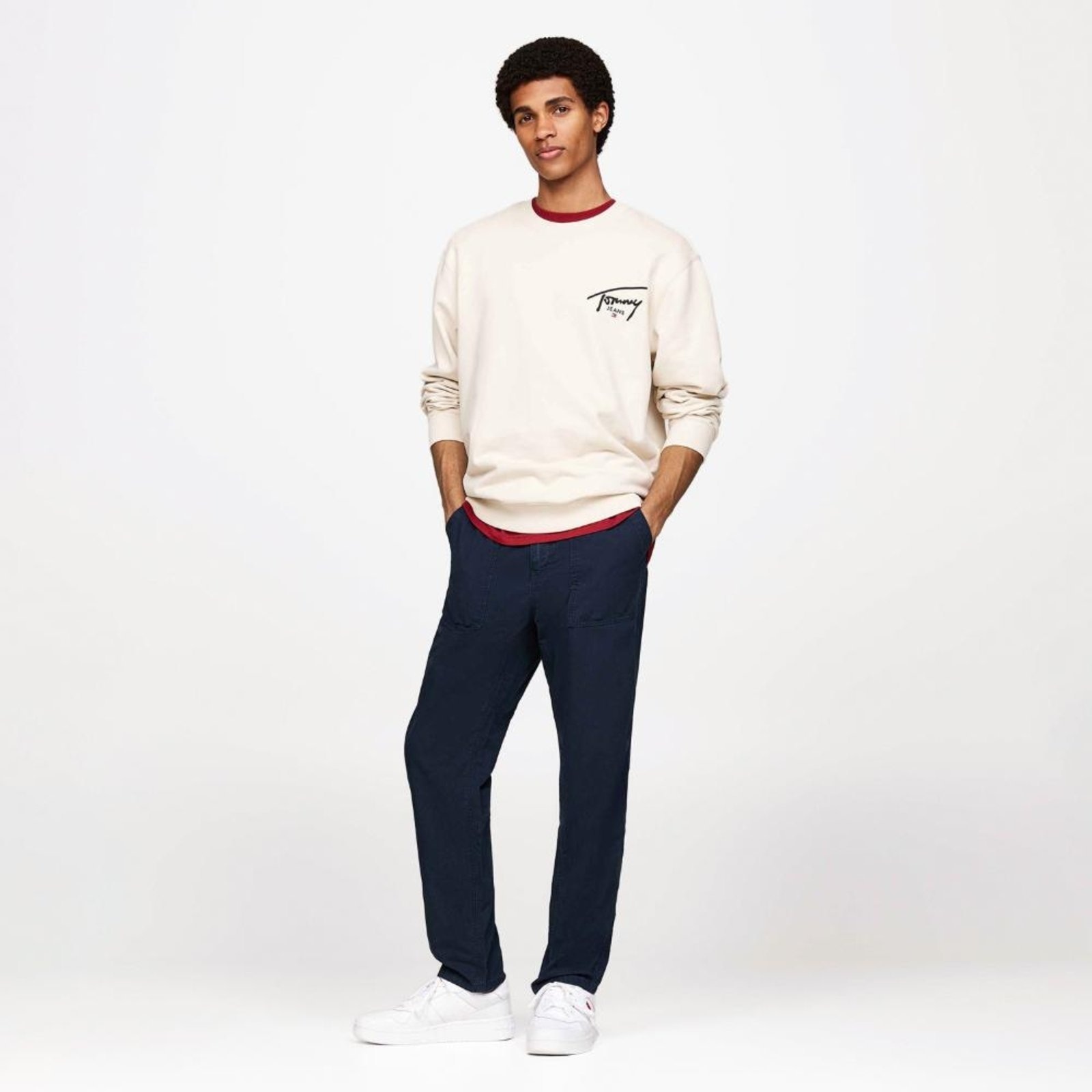 Imagem principal Calça Chino Canvas Tommy Jeans - 40 Tommy Jeans azul marinho