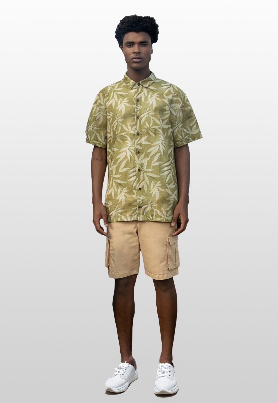 Imagem principal Camisa Masculina Estampada The Philippines The Philippines verde