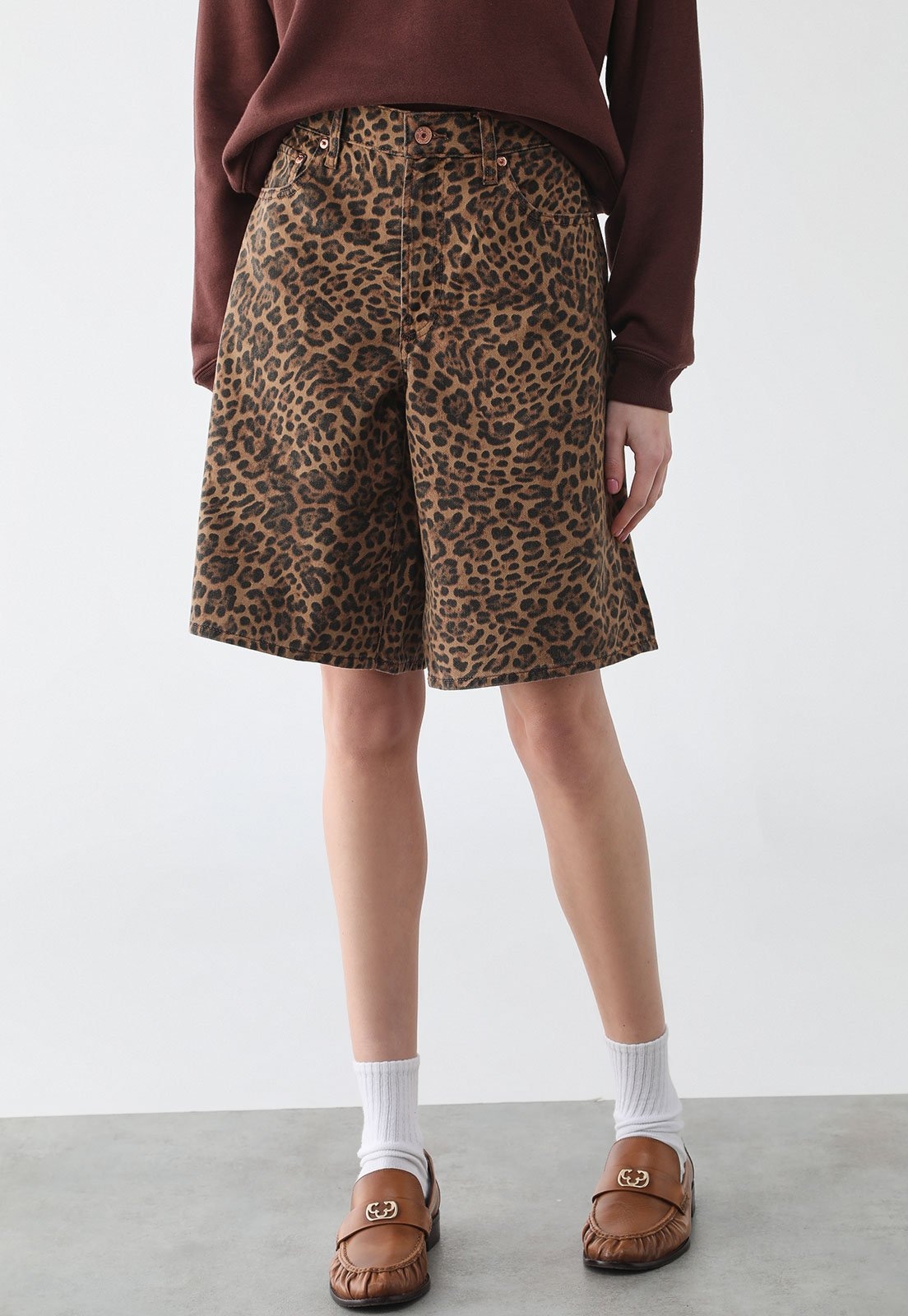 Imagem principal Bermuda Feminina GAP Animal Print GAP caramelo