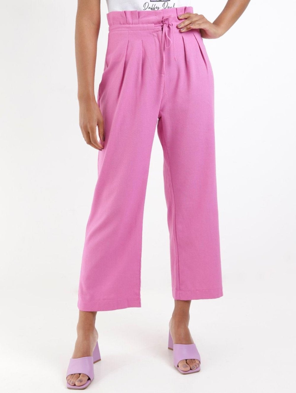 Imagem principal Calça Clochard de Linho Autentique Feminina Autentique rosa