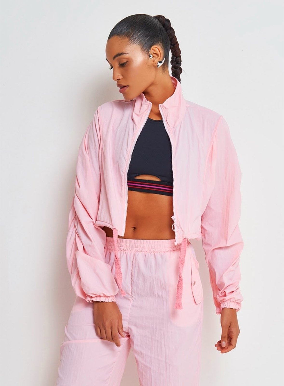 Imagem principal Jaqueta Nylon Cropped Sport Studio Colcci Colcci Sport rosa