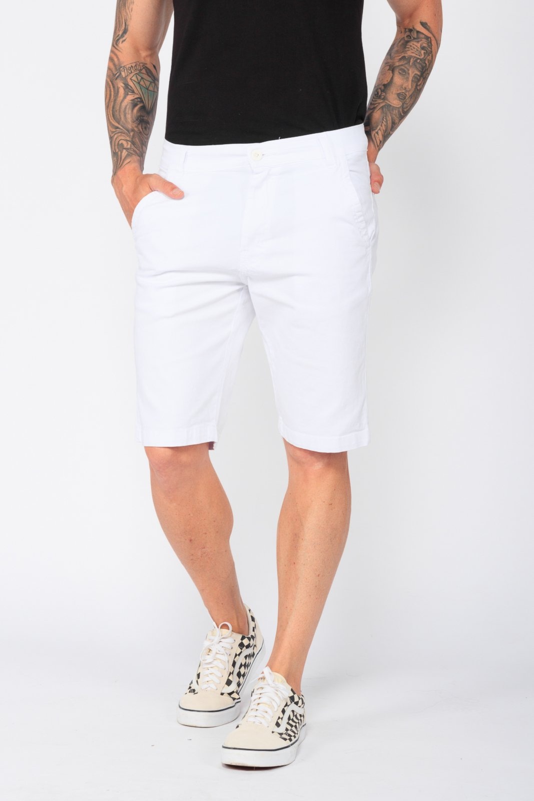 Imagem principal Bermuda Sarja Macaw Conforto Reta Snow 7838 Macaw branco