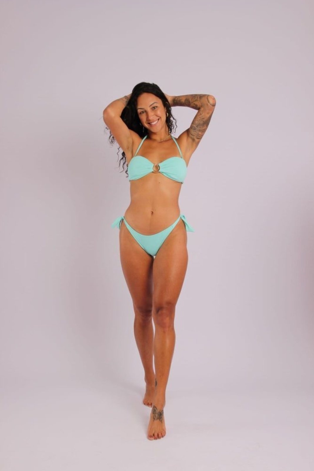 Imagem principal 2407 - Calcinha do Biquíni de Amarrar Com Lacinho Largo Aruba - Duna Casual DunaCasual azul