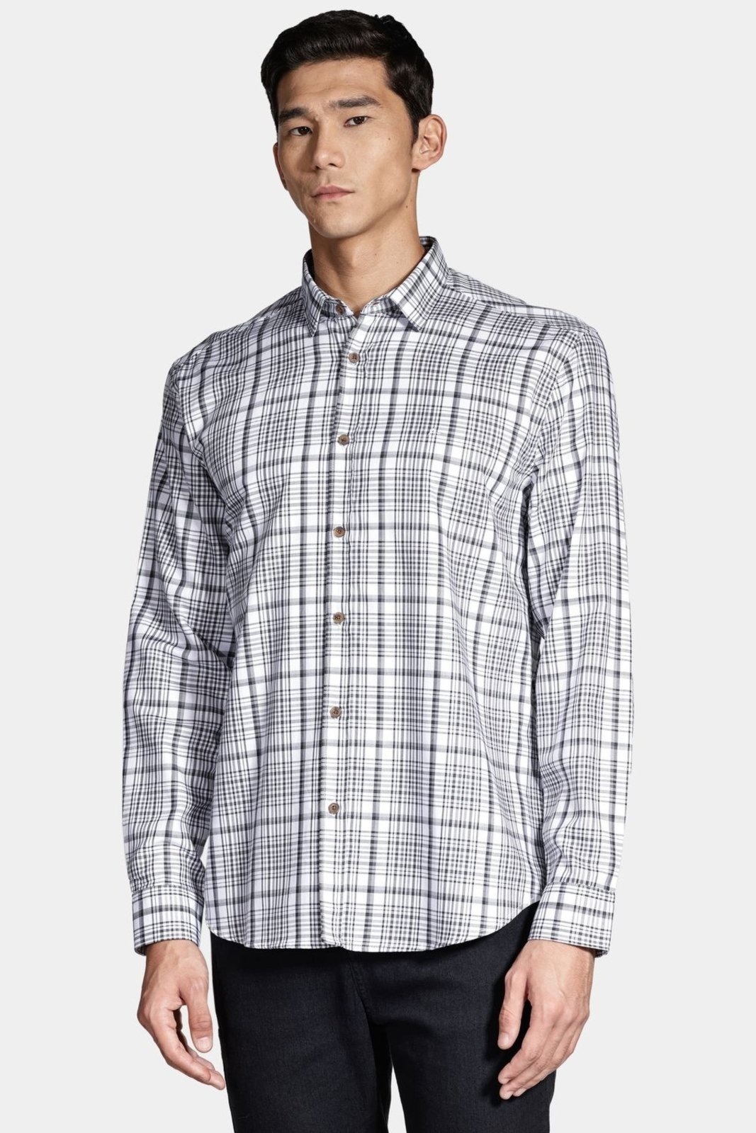 Imagem principal Camisa Aramis Manga Longa Regular Maxi Xadrez Aramis branco