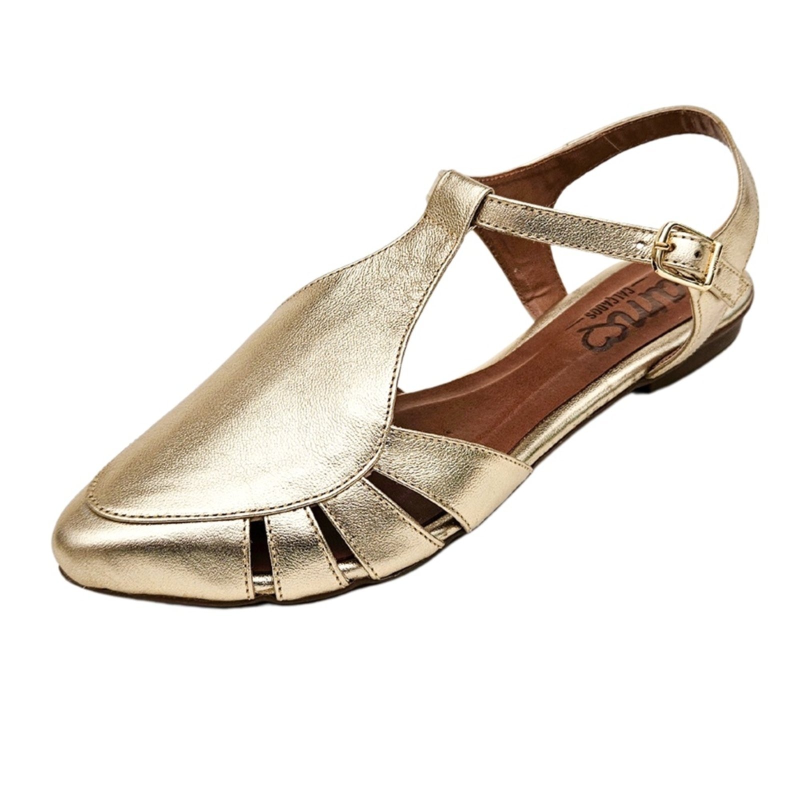 Imagem principal Sapatilha em Couro Amo Calçados Alice Dourada Amo Calçados dourado