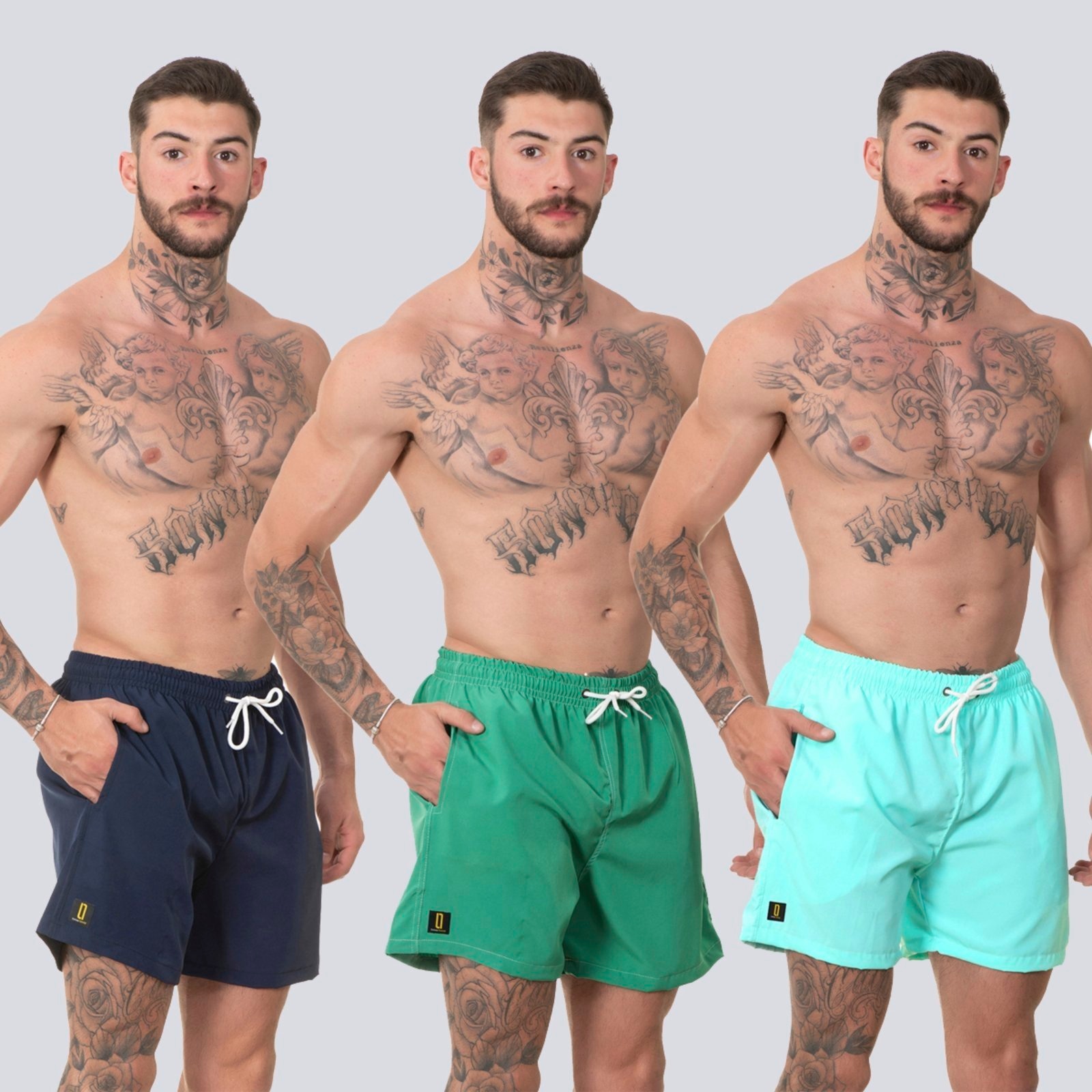 Imagem principal Kit 3 Short Masculino Bermuda Praia Mauricinho Jr Rf370 Colorido Lucas Lunny multicolorido