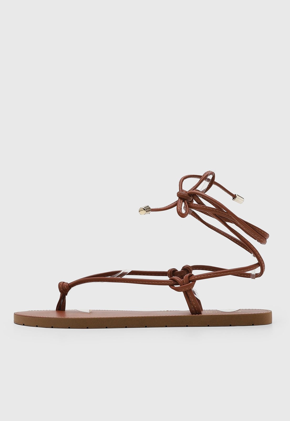 Imagem principal Rasteira Feminina Anacapri Tiras Amarração Anacapri marrom