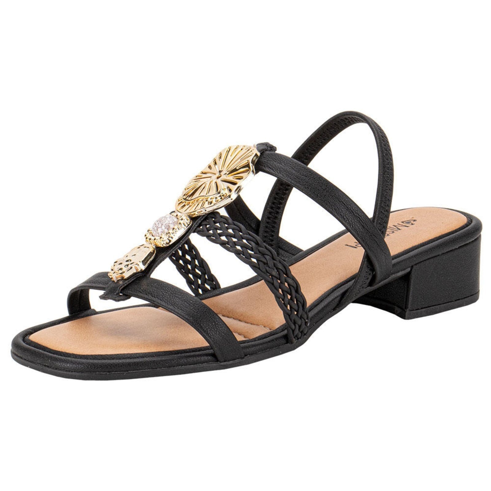 Imagem principal Sandália Feminina Salto Grosso Mississipi Mc782 0640782 MISSISSIPI preto