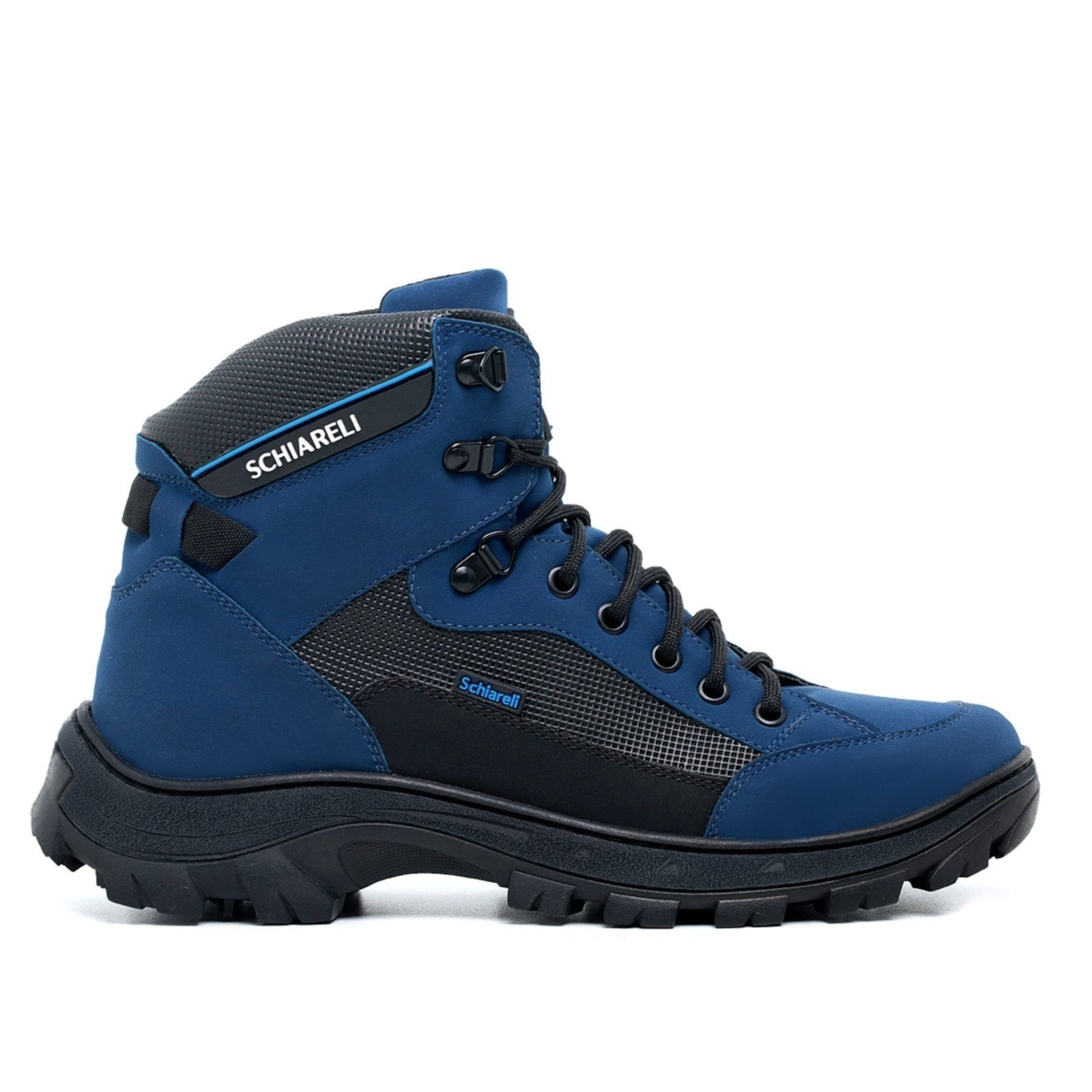 Imagem principal Coturno Tratorado Masculino Bota Cano Curto Adventure Trilha Reforçada 2190 Royal Schiareli azul