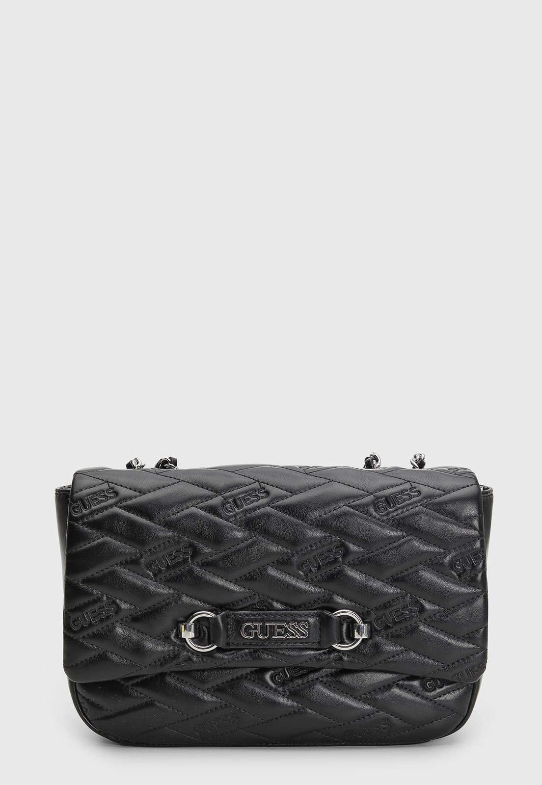 Imagem principal Bolsa Média Feminina Guess Matelassê Preta Guess preto