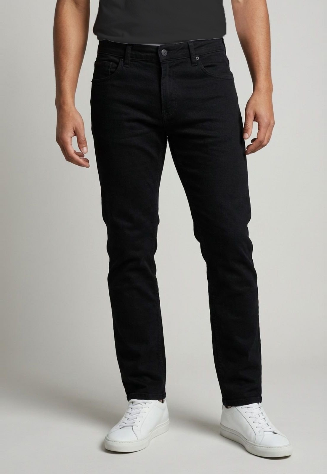 Imagem principal Calça Jeans Masculina Calvin Klein Jeans Slim 5 Pockets Preta Calvin Klein Jeans preto