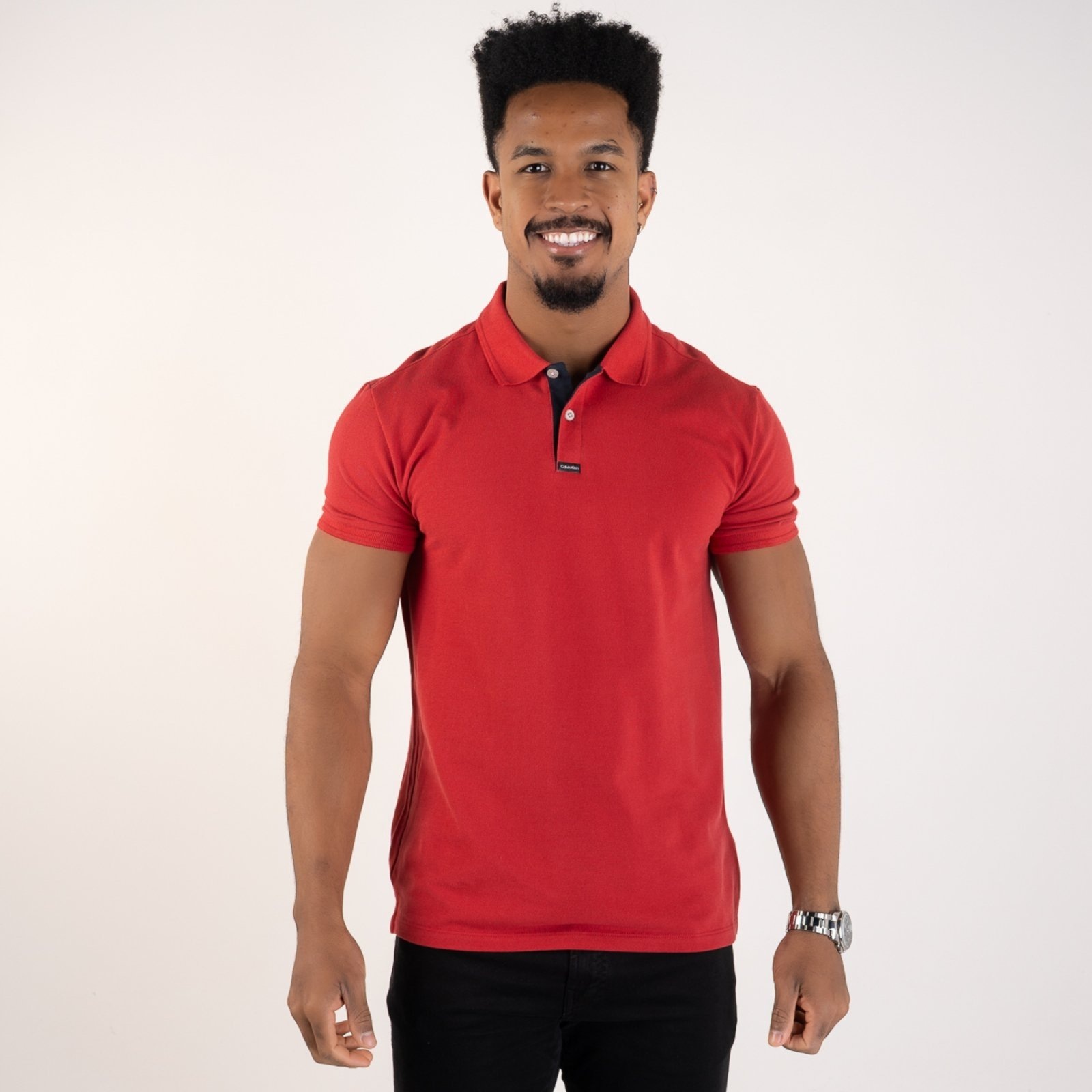 Imagem principal Camisa Polo Calvin Klein Premium Vermelha Calvin Klein vermelho