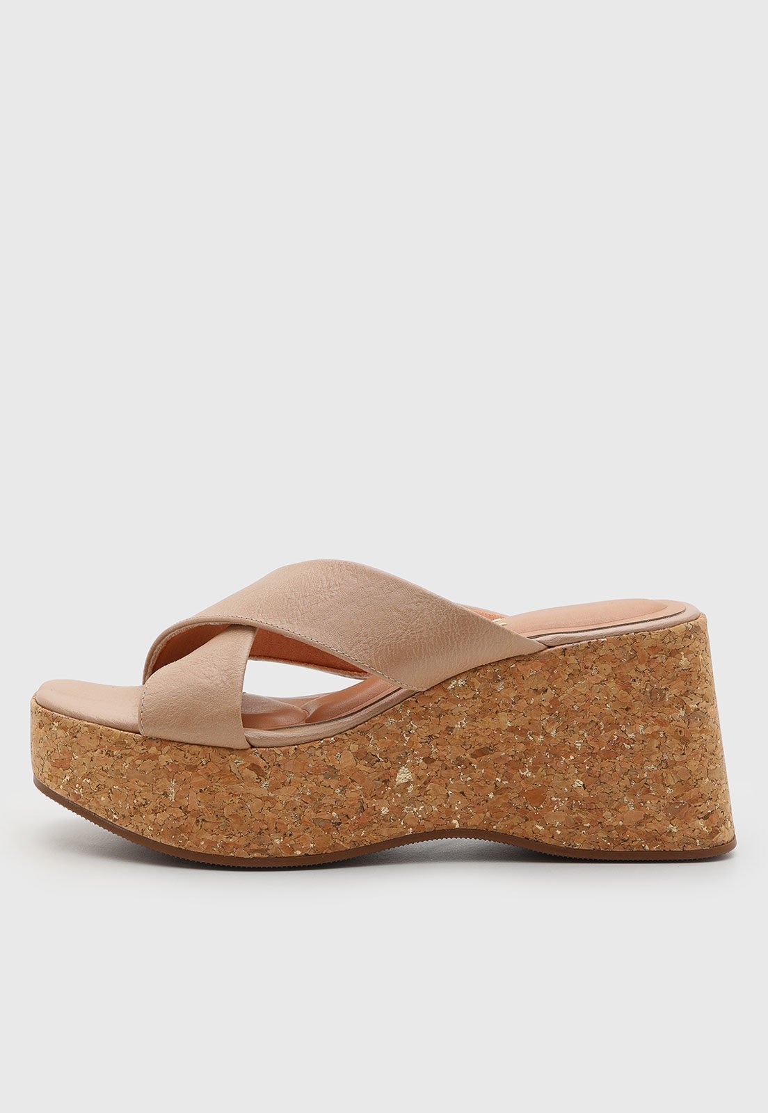 Imagem principal Sandália Feminina Vizzano Plataforma Tiras Cruzadas VIZZANO nude