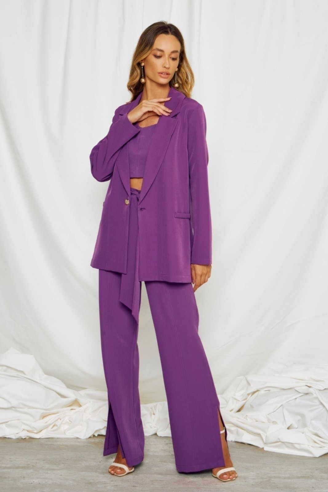 Imagem principal Calça Vanibele Reta Violeta Vanibele roxo violeta