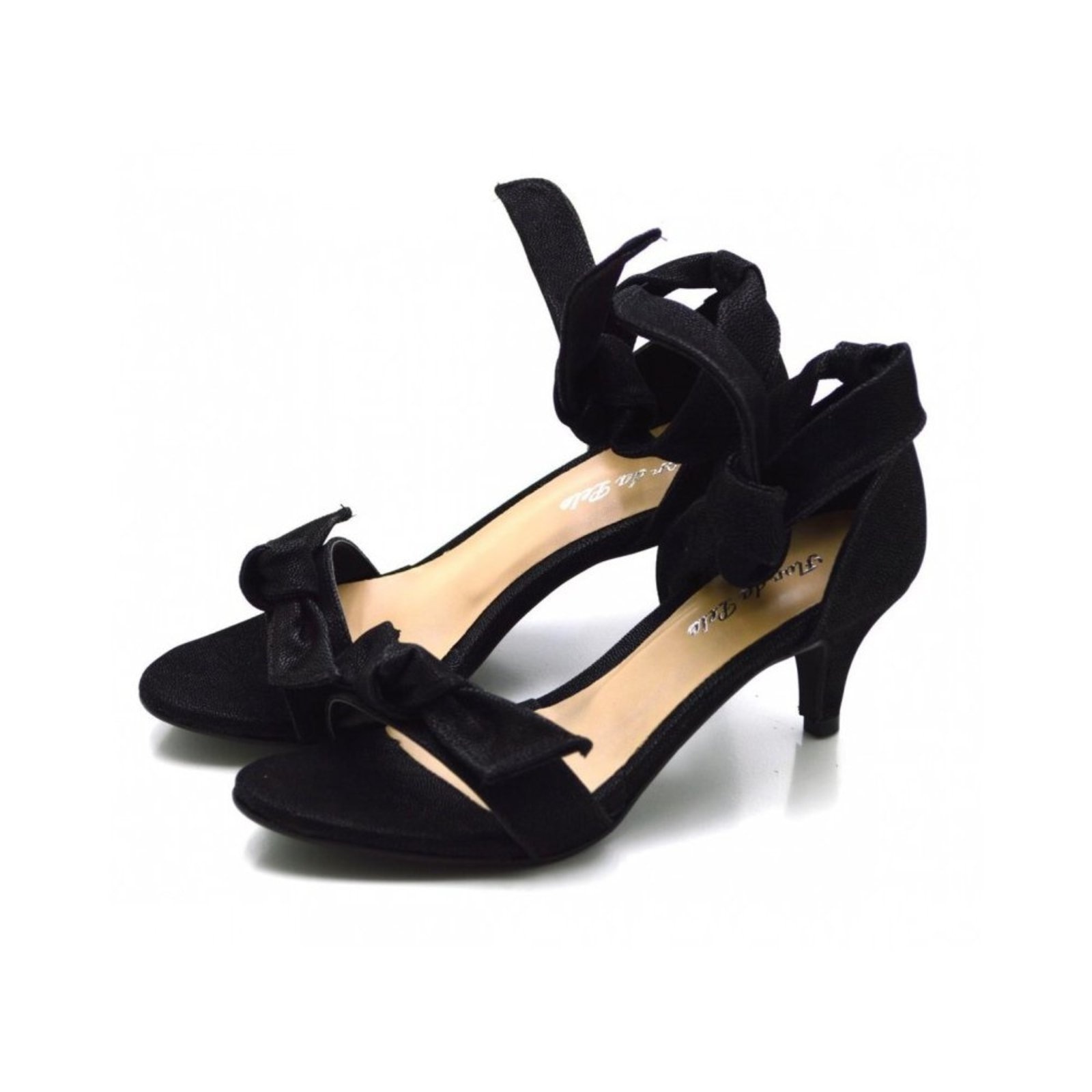 Imagem principal Sandália Feminina Salto Baixo 180170 Nobucado Flor da Pele preto