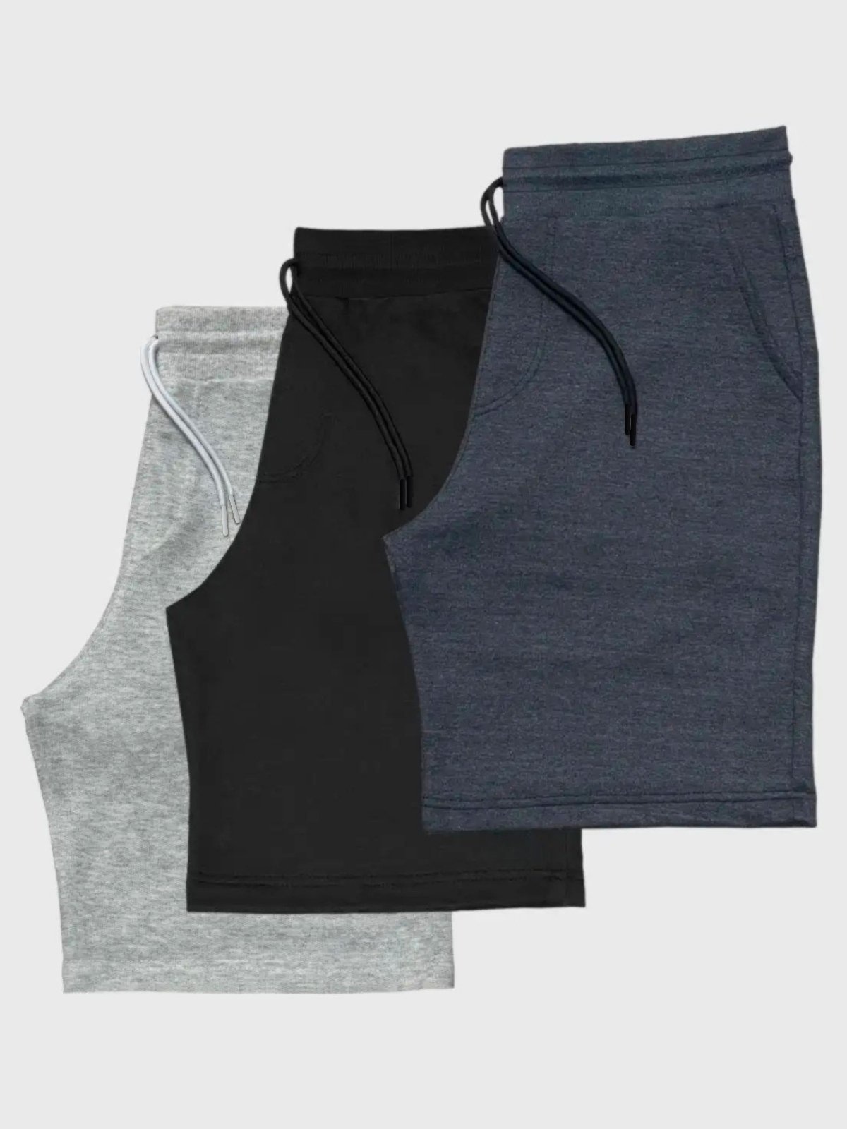 Imagem principal Kit 3 Bermudas Masculinas Shorts Moletinho Benellys Claro Chumbo Benellys cinza/grafite/preto