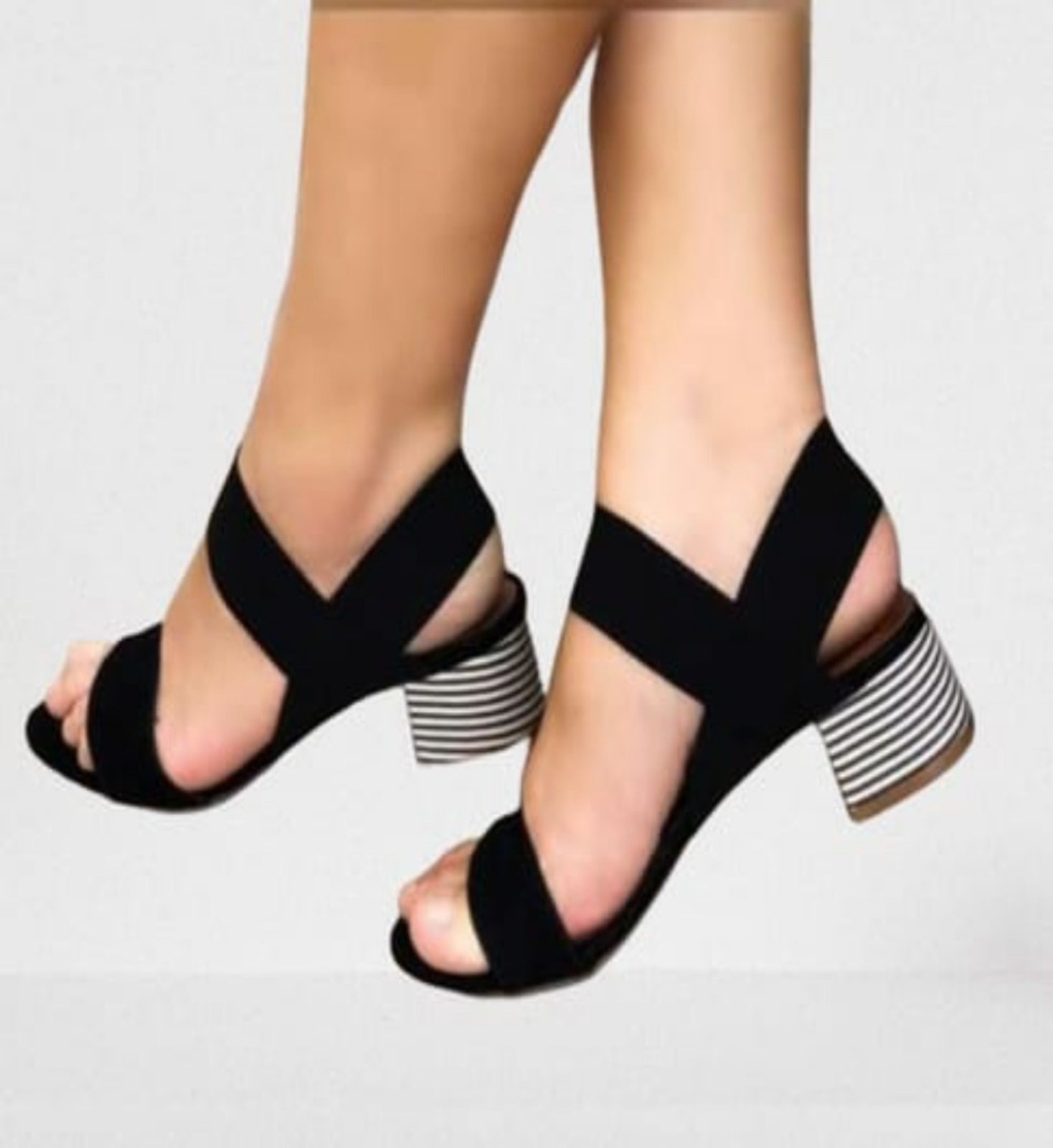 Imagem principal SANDÁLIA DELAZARI SALTO BLOCO COM ELASTICO Delazari preto