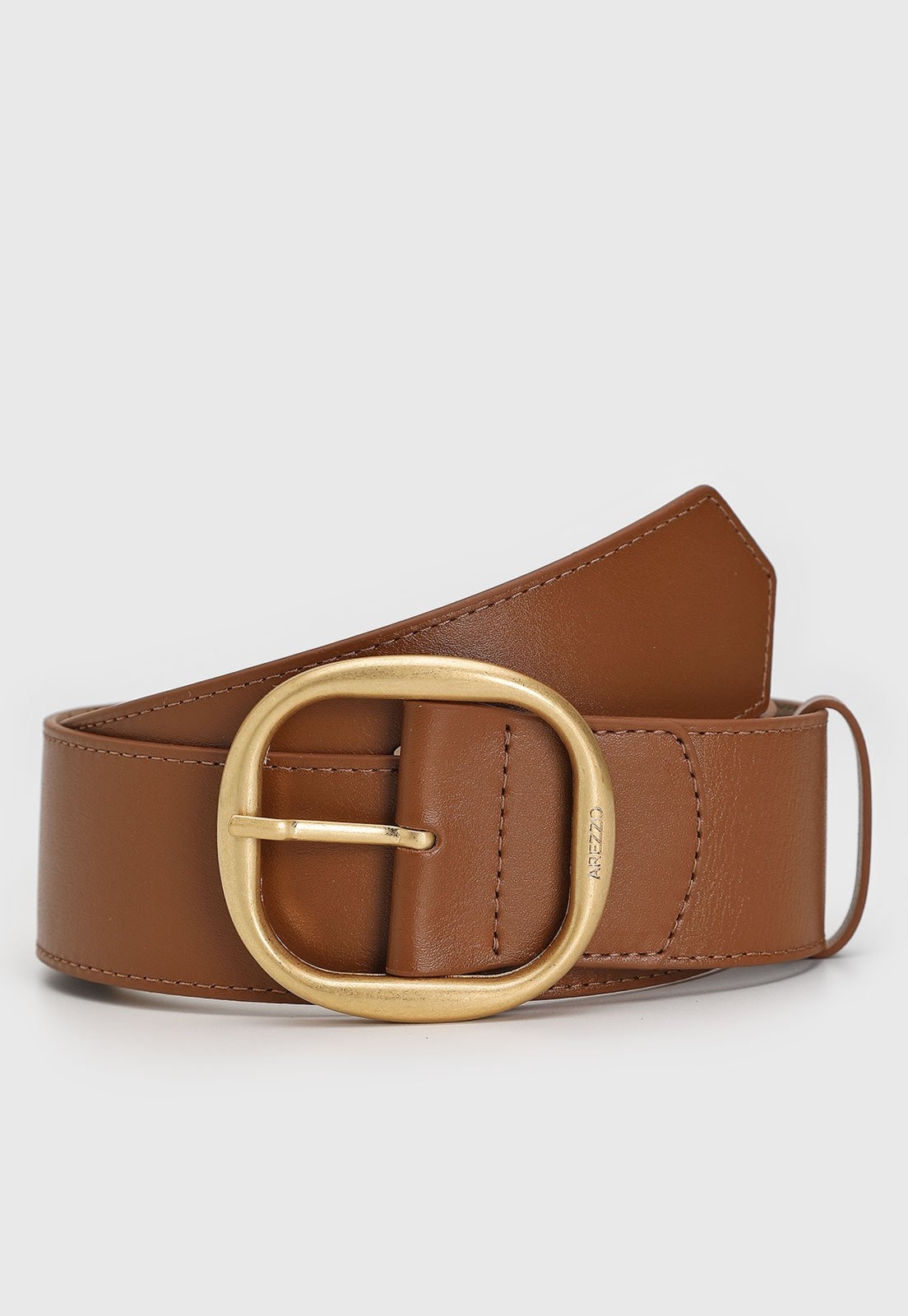 Imagem principal Cinto Feminino Arezzo Soul Fivela Dourada Natural Arezzo marrom natural