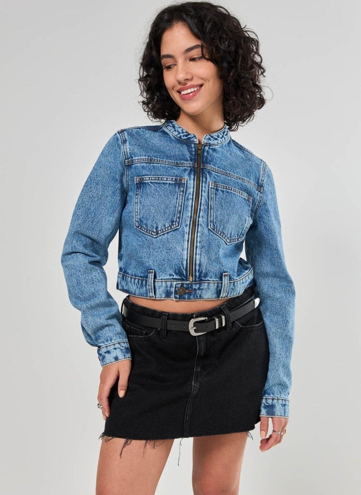 Imagem principal Jaqueta Jeans Biker Youcom azul